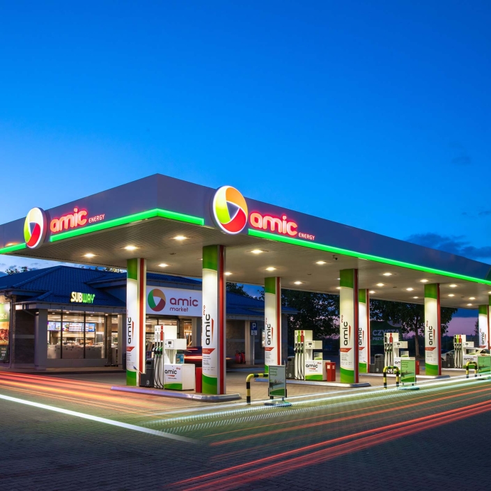 oznakowanie stacji paliw Graffico