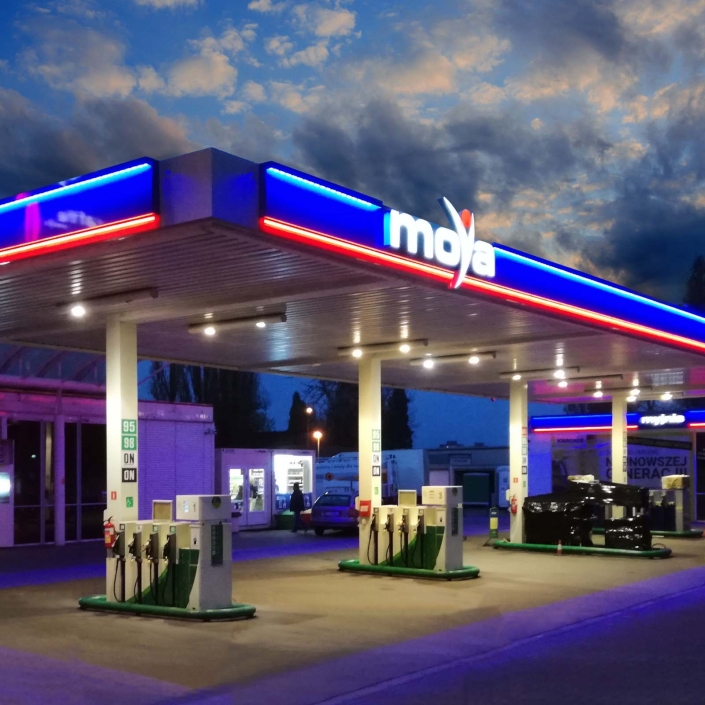 oznakowanie stacji paliw